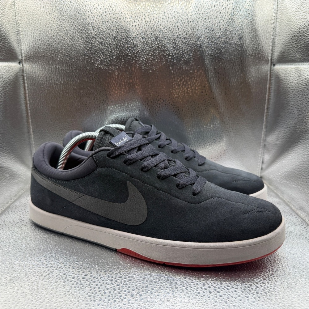 Size 10.5 Nike SB Eric Koston 1 Skate Shoes Mens Grey Excellent 442476-002 Suede